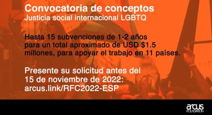 Convocatoria de Conceptos, Justicia Social Internacional LGBTQ