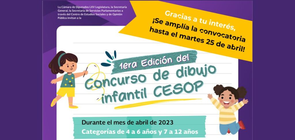 ¡Participa en el Concurso de Dibujo Infantil CESOP! - Difusión con causa