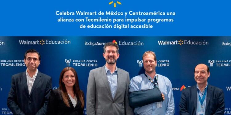 Celebra Walmart de México y Centroamérica una alianza con Tecmilenio para impulsar programas de educación digital accesible