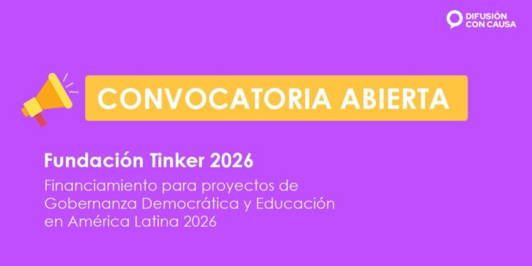Convocatoria Fundación Tinker 2026