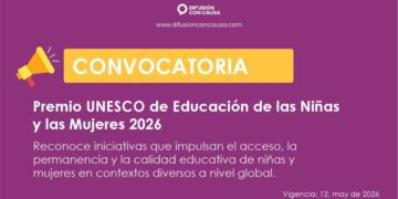 Convocatoria «Premio UNESCO de Educación de las Niñas y las Mujeres 2026»