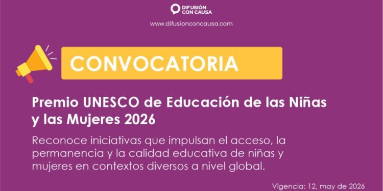 Convocatoria «Premio UNESCO de Educación de las Niñas y las Mujeres 2026»