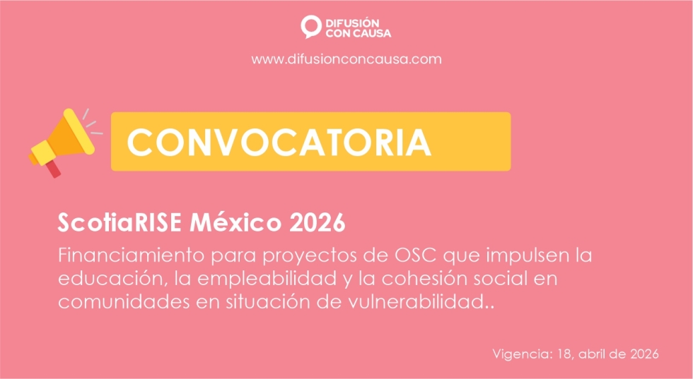 Convocatoria ScotiaRISE 2026: Inversión Social para Alianzas que Transforman