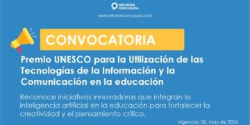 Convocatoria «Premio UNESCO para la Utilización de las Tecnologías de la Información y la Comunicación en la educación»