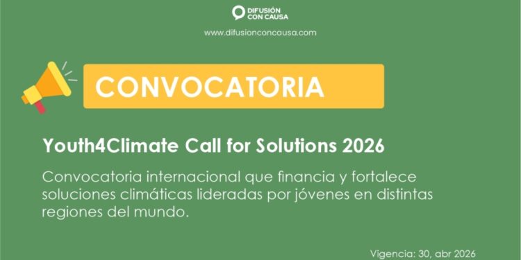 Convocatoria Youth4Climate Call for Solutions 2026