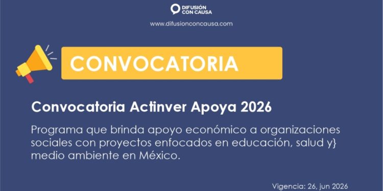 Convocatoria Actinver Apoya 2026