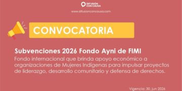 Convocatoria Fondo Ayni 2026