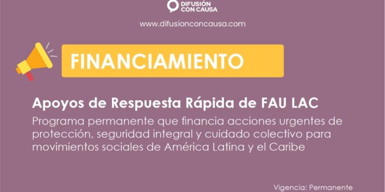 Financiamiento | Apoyos de Respuesta Rápida de FAU LAC