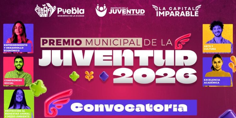 Abren convocatoria para el Premio Municipal de la Juventud 2026 en Puebla