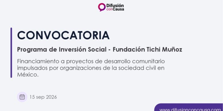 Convocatoria Fundación Tichi Muñoz 2026
